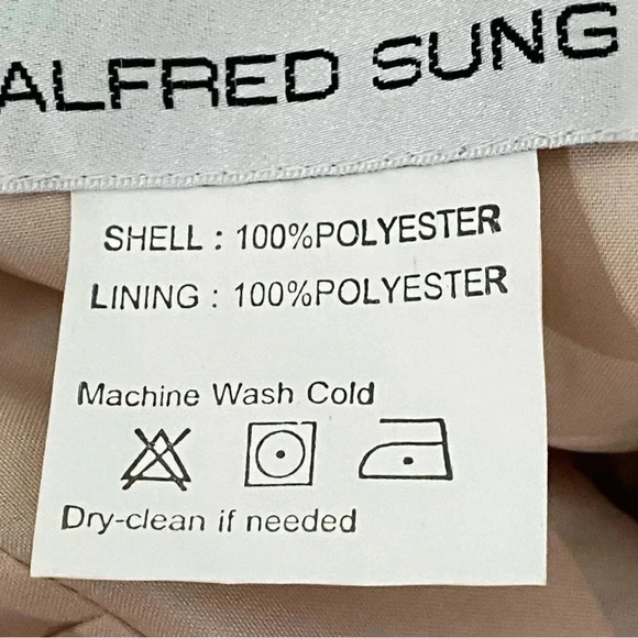 ALFRED SUNG D758 Satin Trumpet Gown Sweetheart Neck Sz 8 Dress Cameo Pink - Picture 12 of 14